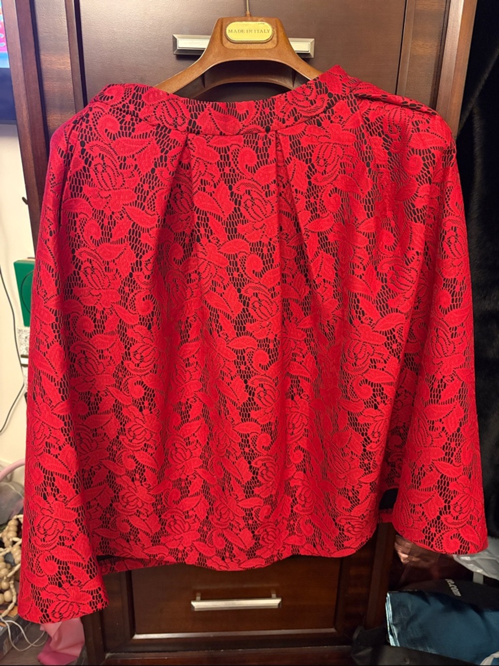 New York & Company Red Lace Long skirt